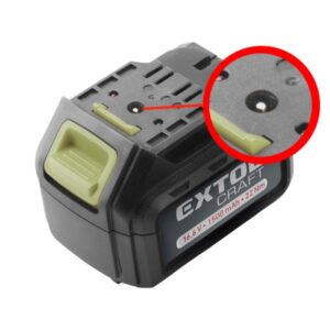 EXTOL CRAFT Tartalék Akku Régebbi Típusú 402420 Li-Ion Töltőhöz, 2 Saru+1 Tüske 16V, 1500Mh