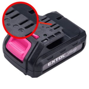 EXTOL CRAFT Tartalék Akku Újabb Típusú 12V Li-Ion 402401 Géphez És 402400D Töltőhöz 1300Mh