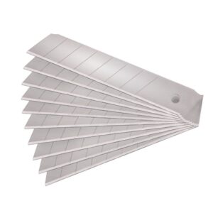 Pótpenge Tapétavágó Késhez, 10 db 25×126×0,7mm Törhető, Sk4 Acél, Hrc >64, Tripla Vágóél