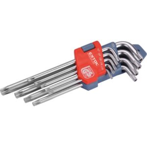 Torx Kulcs készlet Cv. 9db Lyukas, T10,15,20,25,27,30,40,45,50,