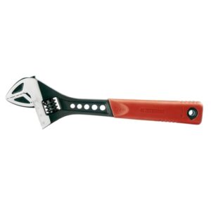 FORTUM Villáskulcs Állítható, Fp Sorozat, 61Crv5, Gumírozott Markolat 250mm/10" Foszfátozott