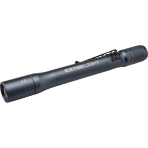 EXTOL LIGHT LED lámpa, CREE XPE, 100Lm, 3 funkció; (teljes/harmad fényerő+ villogás), ALU ház