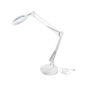 EXTOL LIGHT nagyító LED lámpa, asztali, Fehér, 7 W COB, 2400 Lm, 5× nagyítás