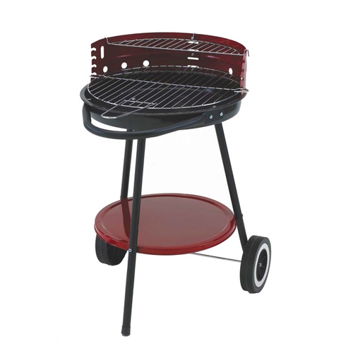 Grillsütő faszenes grill sütő körgrill gurulós 41cm