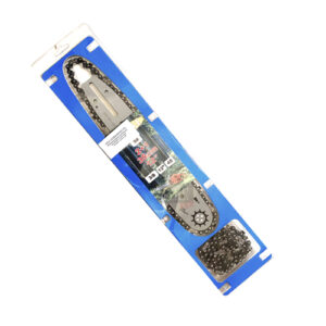 Egykezes láncfűrészhez láncvezető+2 lánc szett 45 szem 3/8” 1,3 mm