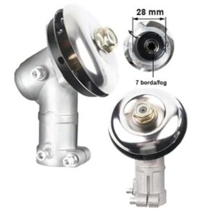 Kínai Fűkasza Szöghajtás 28mm 7 Bordás fűkasza hajtás 24-12008