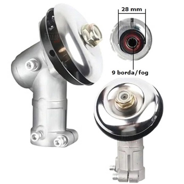 Kínai Fűkasza Szöghajtás 28mm 9 Bordás fűkasza hajtás 24-12039